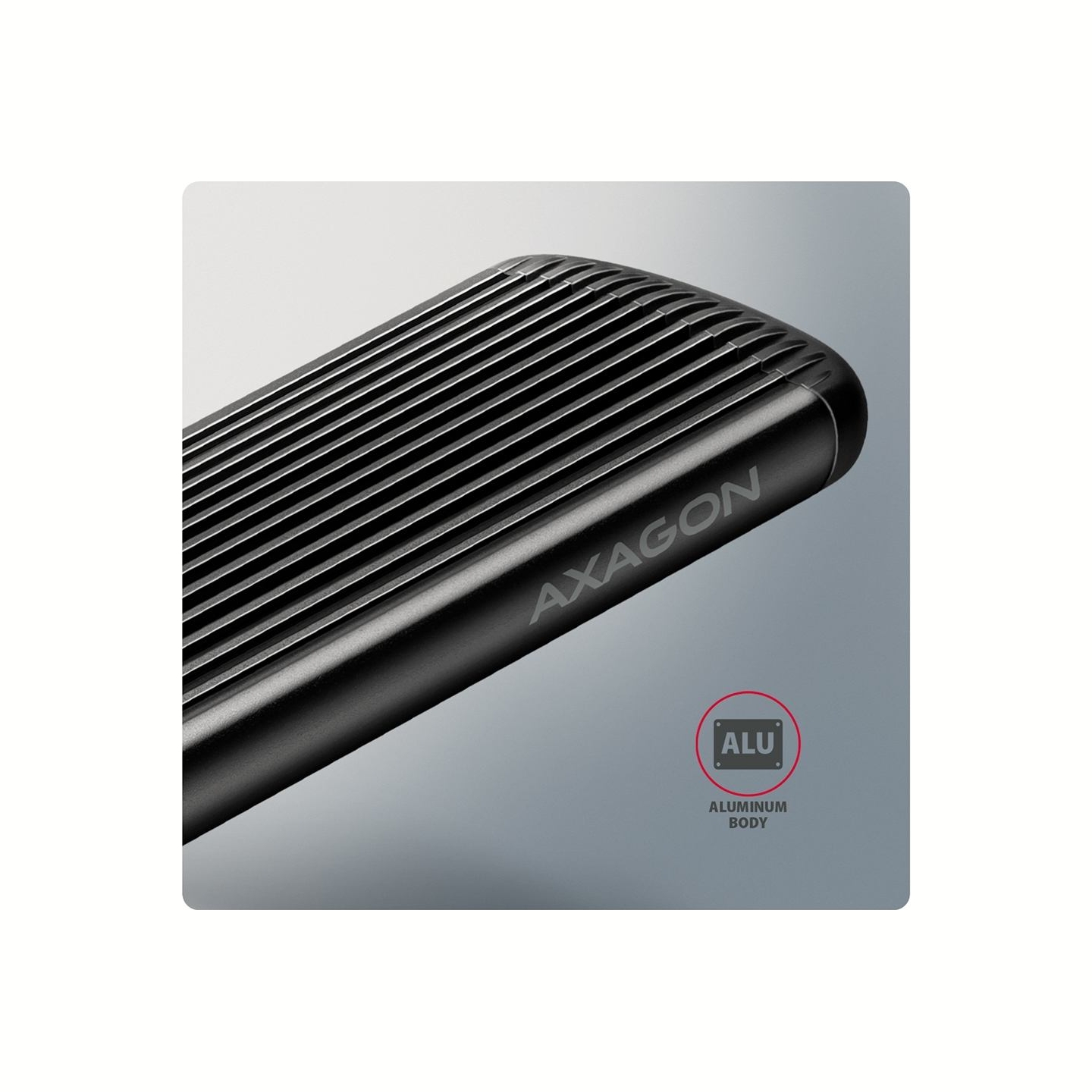 Axagon EEM2-SC USB-C 3.2 Gen 2 - M.2 NVMe SSD 30-80mm box black