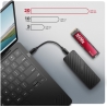 Axagon EEM2-20G USB-C enclosur e Gen2 M.2 NVMe SSD 20G