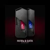 Axagon EEM2-GAM USB-C 3.2 Gen 2 10Gbps - M.2 NVMe/SATA SSD GAME 30-80mm ALU box