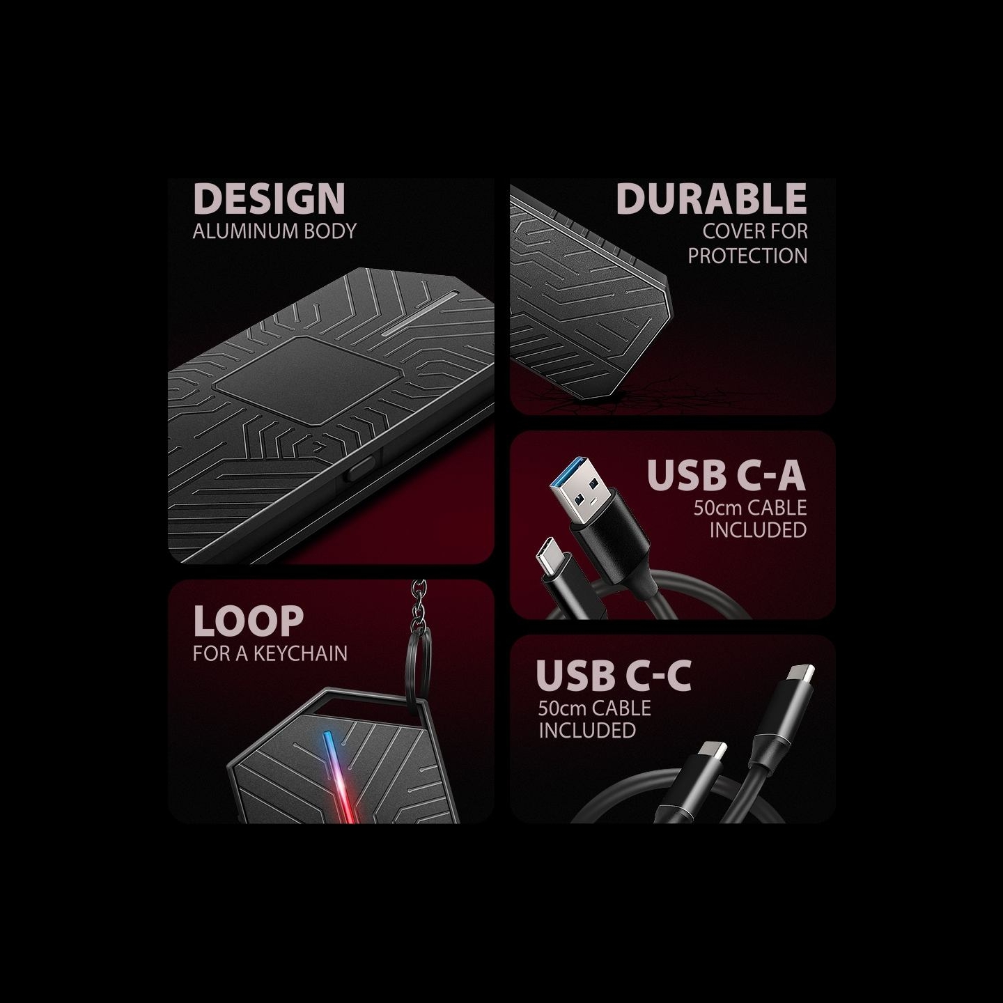 Axagon EEM2-GAM USB-C 3.2 Gen 2 10Gbps - M.2 NVMe/SATA SSD GAME 30-80mm ALU box