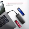 Axagon EEM2-GTS2 USB-C 3.2 Gen 2 - M.2 NVMe / SATA SSD THIN SCREWLESS 30-80mm ALU box