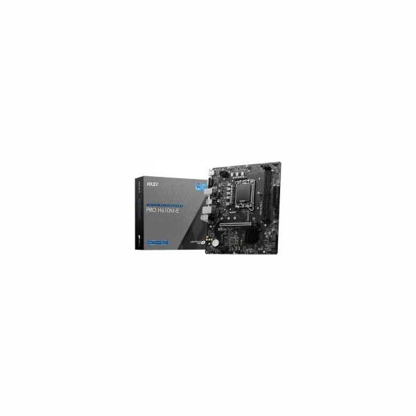 MSI | PRO H610M-E | Processor family Intel | Processor socket  LGA1700 | Supported hard disk drive interfaces SATA, M.2 | Number