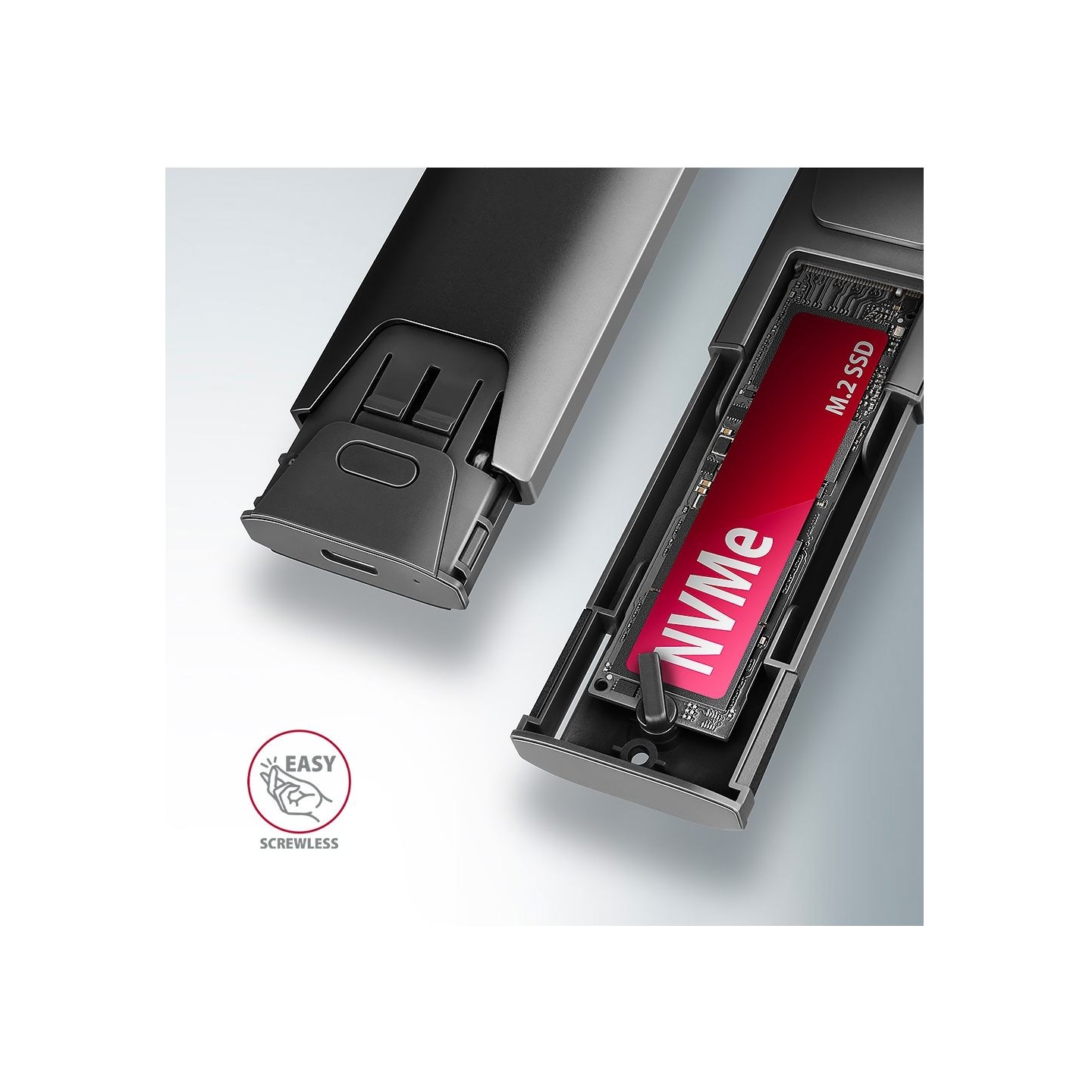 Axagon EEM2-GTS2 USB-C enclosu re Gen2 M.2 NVMe/SATA S