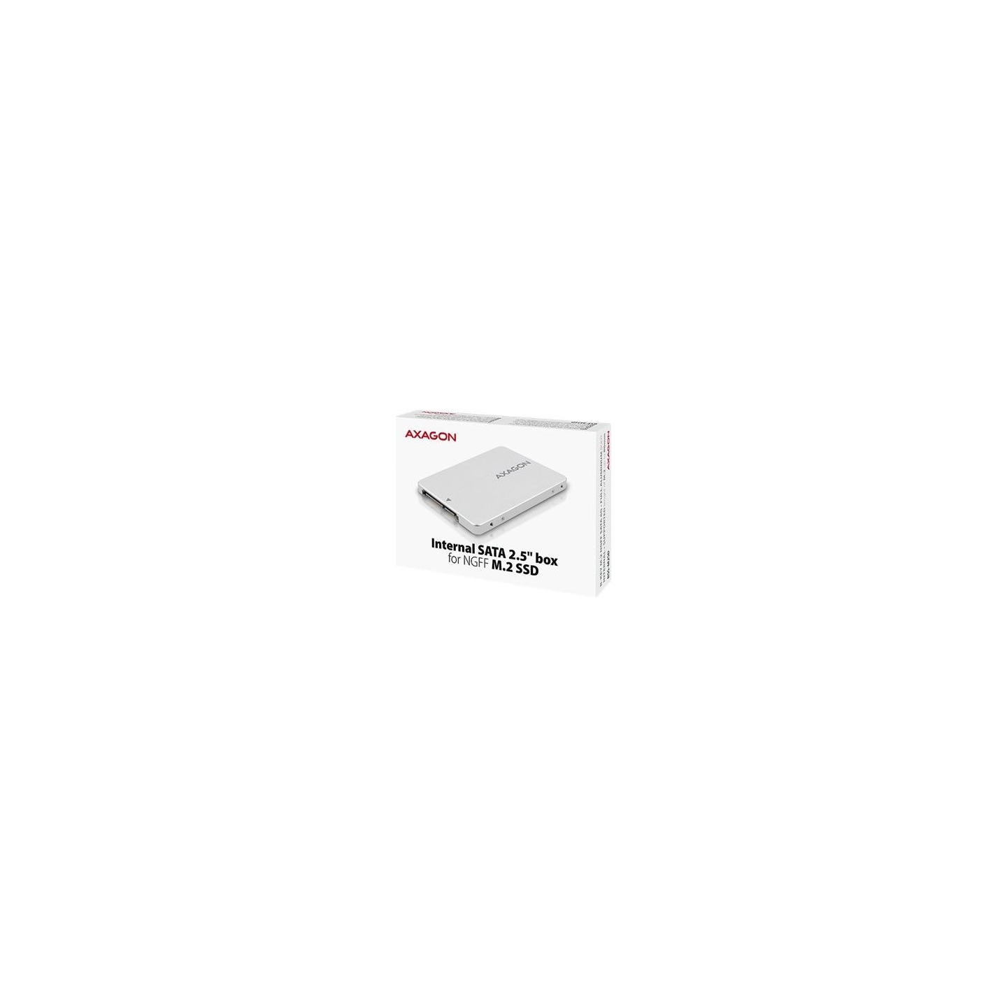 Axagon RSS-M2SD SATA - M.2 SSD SATA, up to 80mm SSD, ALU body