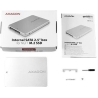 Axagon RSS-M2SD SATA - M.2 SSD SATA, up to 80mm SSD, ALU body