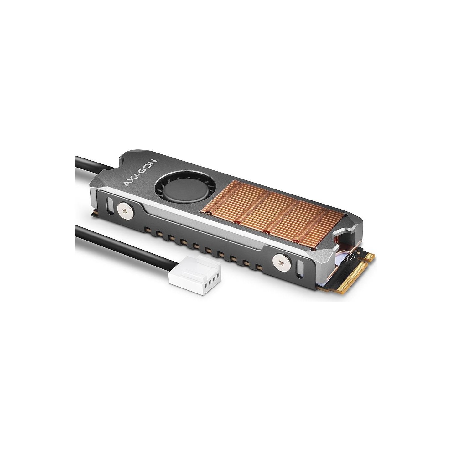 Axagon CLR-M2FAN, activ e fan M.2 SSD, 80mm SSD
