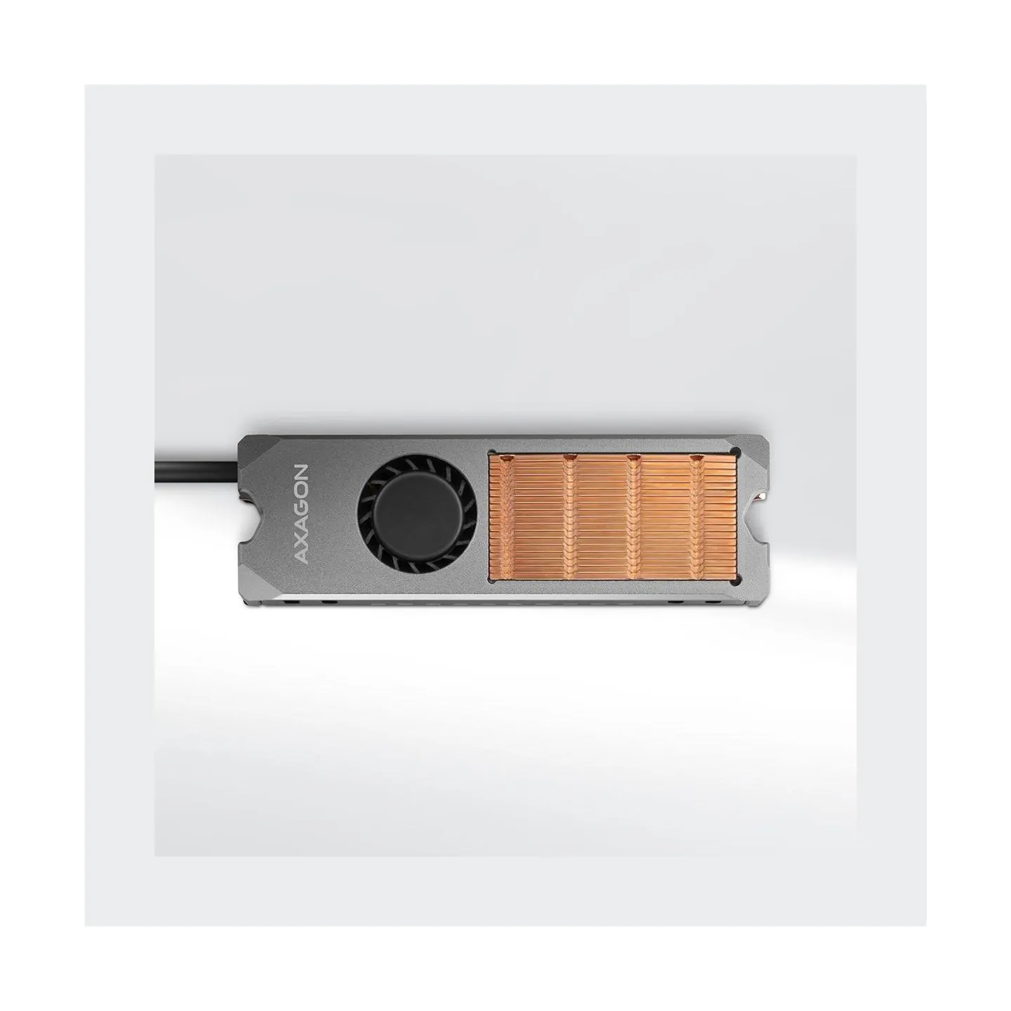 Axagon CLR-M2FAN, activ e fan M.2 SSD, 80mm SSD