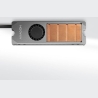 Axagon CLR-M2FAN active fan - M.2 SSD, 80mm SSD, copper body, silicone thermal pads, height 13mm