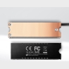 Axagon CLR-M2FAN active fan - M.2 SSD, 80mm SSD, copper body, silicone thermal pads, height 13mm