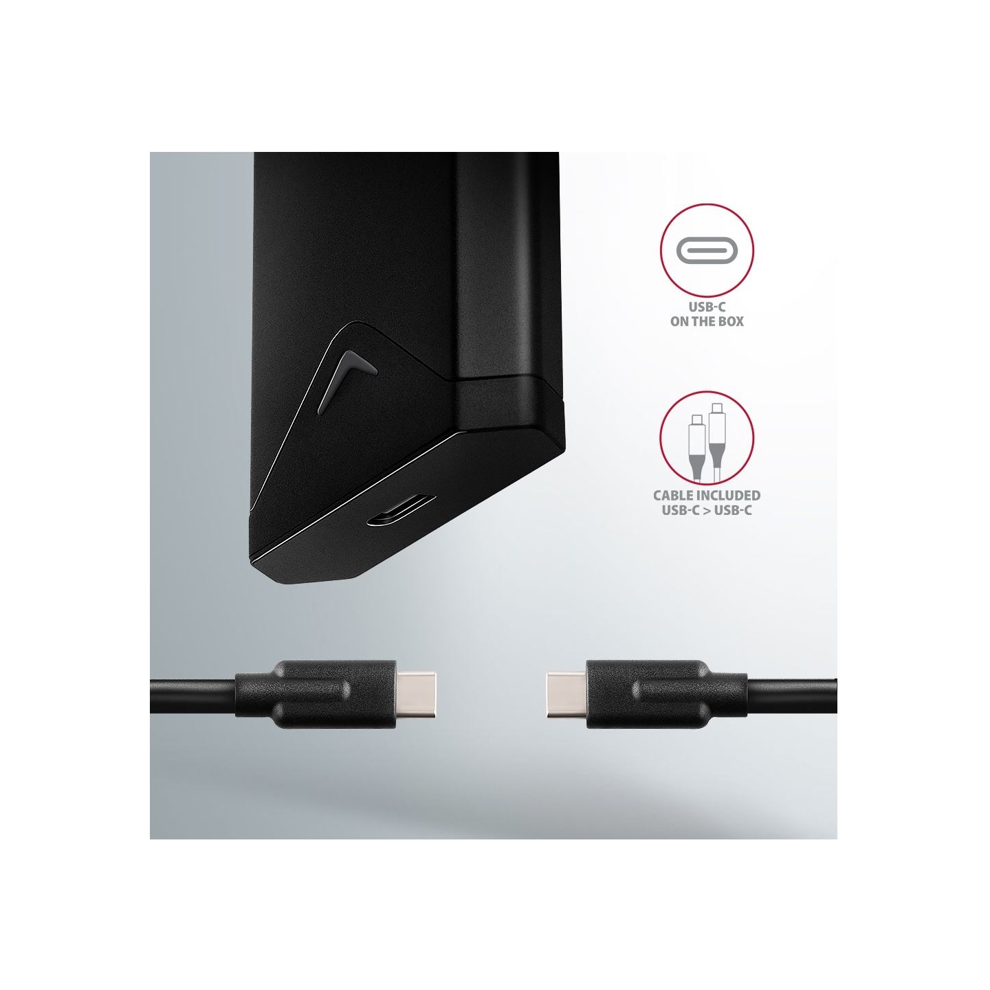 Axagon EEM2-UB2 USB-C 3.2 Gen 2 - M.2 NVMe SSD 42-80mm box black