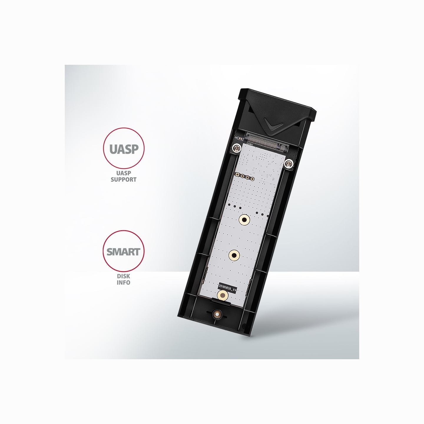 Axagon EEM2-UB2 USB-C 3.2 Gen 2 - M.2 NVMe SSD 42-80mm box black