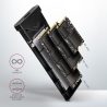Axagon EEM2-UB2 USB-C 3.2 Gen 2 - M.2 NVMe SSD 42-80mm box black