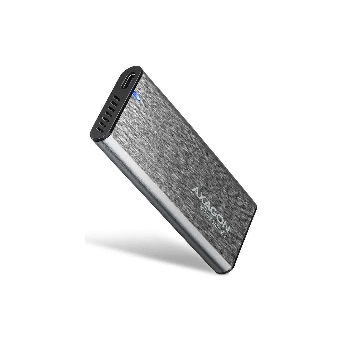 Axagon EEM2-SG2 USB-C 3.2 Gen 2 - M.2 NVMe / SATA SSD 30-80mm ALU box