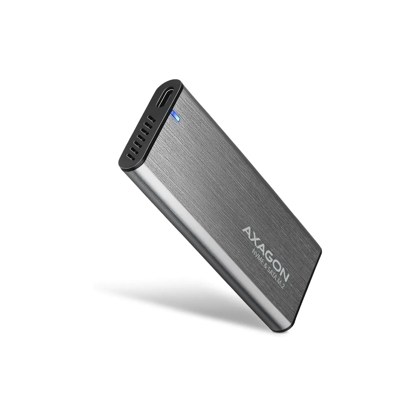 Axagon EEM2-SG2 USB-C 3.2 Gen 2 - M.2 NVMe / SATA SSD 30-80mm ALU box