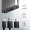 Axagon EEM2-SG2 USB-C 3.2 Gen 2 - M.2 NVMe / SATA SSD 30-80mm ALU box
