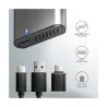 Axagon EEM2-SG2 USB-C 3.2 Gen 2 - M.2 NVMe / SATA SSD 30-80mm ALU box