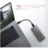 Axagon ALU box EEM2-SG2 USB-C 3.2 Gen 2 - M.2 NVMe / SATA SSD 30-80mm