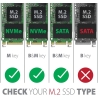 Axagon ALU box EEM2-SG2 USB-C 3.2 Gen 2 - M.2 NVMe / SATA SSD 30-80mm