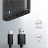 Axagon EEM2-SBC, M.2 SATA screwless RAW box, black, SuperSpeed USB-C 10 Gbps