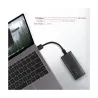 Axagon EEM2-SBC, M.2 SATA screwless RAW box, black, SuperSpeed USB-C 10 Gbps