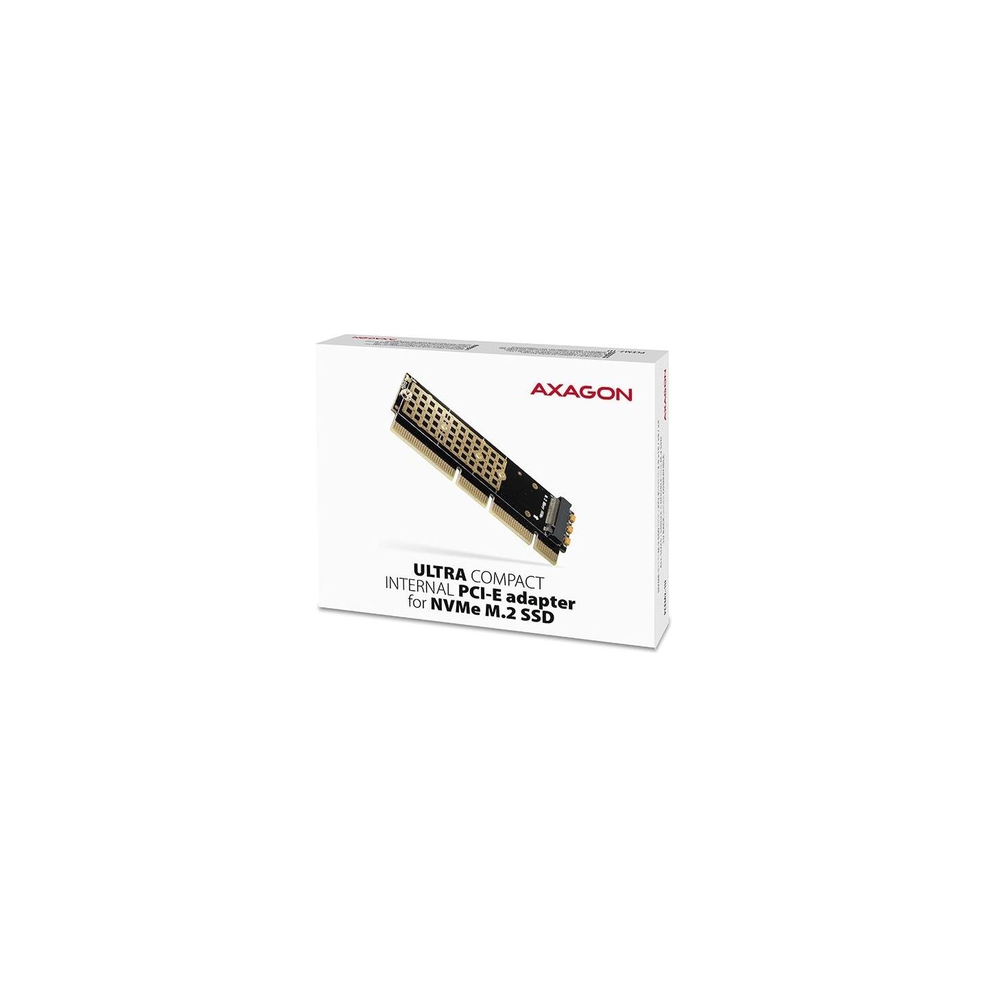 Axagon PCEM2-1U PCI-E 3.0 16x - M.2 SSD NVMe, up to 80mm SSD, low profile 1U