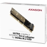 Axagon PCEM2-1U PCI-E 3.0 16x - M.2 SSD NVMe, up to 80mm SSD, low profile 1U
