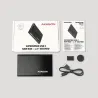 Axagon EE25-A6C USB-C 3.2 Gen 1 - SATA 6G 2.5" External SCREWLESS ALU RAW box BLACK