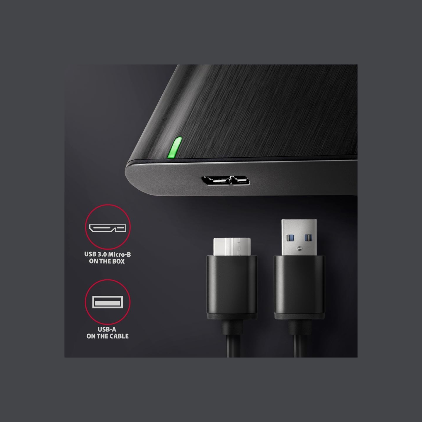 Axagon EE25-A6M USB3.0 - SATA 6G 2.5" External SCREWLESS ALU RAW box BLACK