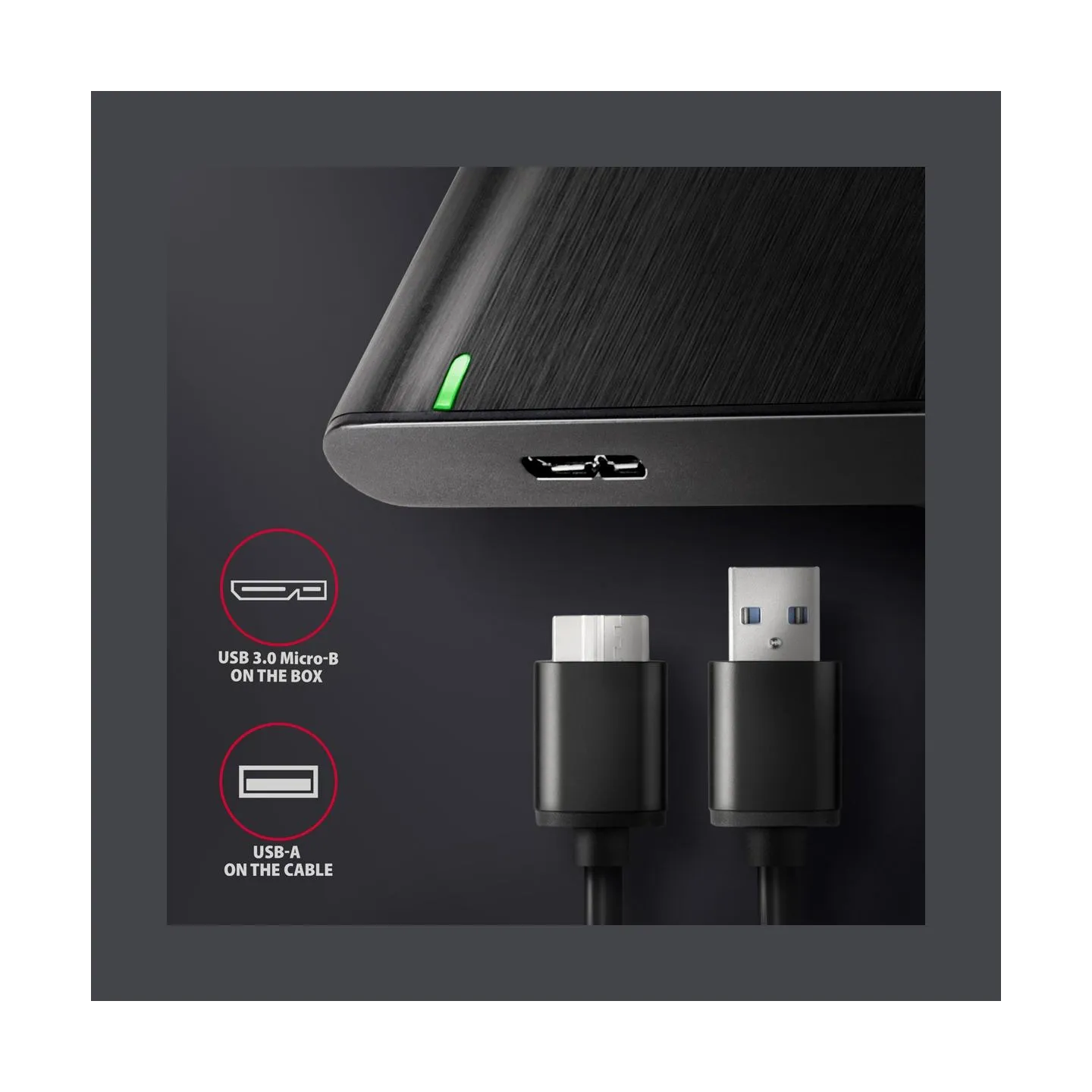 Axagon EE25-A6M USB3.0 - SATA 6G 2.5" External SCREWLESS ALU RAW box BLACK