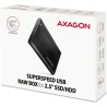 Axagon EE25-A6M USB3.0 - SATA 6G 2.5" External SCREWLESS ALU RAW box BLACK