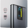 Axagon EEM2-SD2 USB-C 3.2 Gen 2 - M.2 NVMe / SATA SSD 30-80mm ALU box grey, LCD display