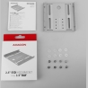 Axagon RHD-125S Reduction for 1x 2.5" HDD into 3.5" position, grey