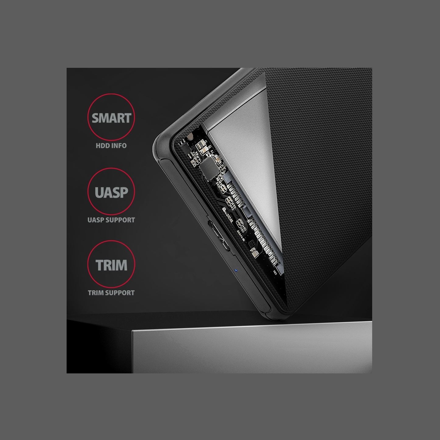 Axagon EE25-SL USB-A 3.2 Gen1 - SATA 6G 2.5" SLIDE box BLACK