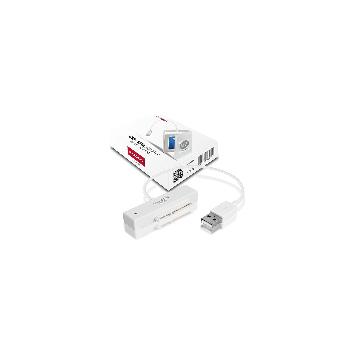 Axagon ADSA-1S USB2.0 - SATA HDD External Adapter Incl. 2.5" Case