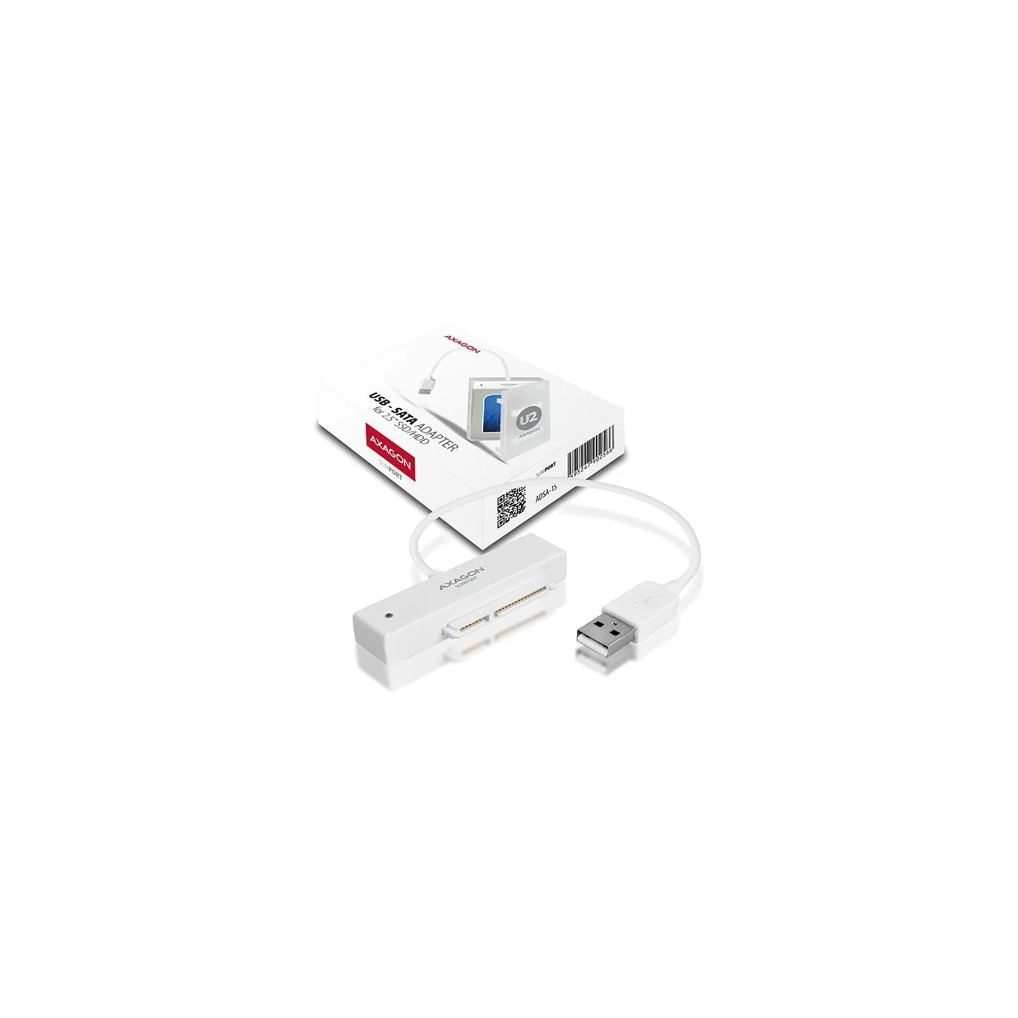 Axagon ADSA-1S USB2.0 - SATA HDD External Adapter Incl. 2.5" Case