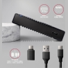 Axagon EE25-GTR USB-C 3.2 Gen 2 - SATA 6G, 2.5" External RIBBED box BLACK