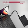 Axagon EE25-GTR USB-C 3.2 Gen 2 - SATA 6G, 2.5" External RIBBED box BLACK