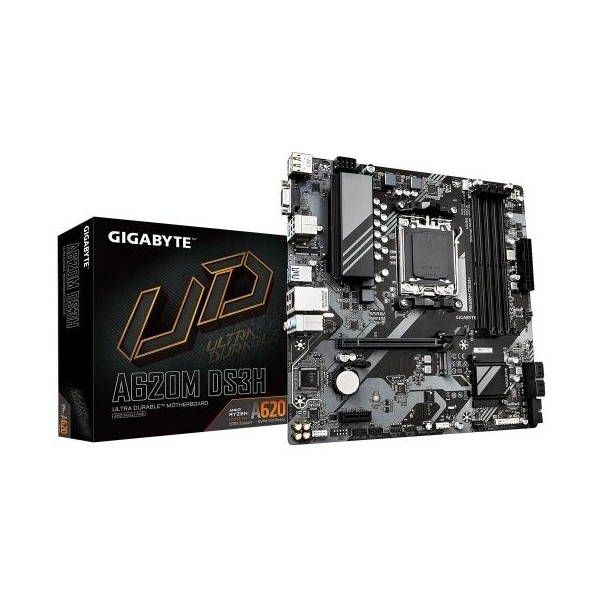 Gigabyte Motherboard A620M DS3H AM5 4DDR5 HDMI/DP M.2 mATX