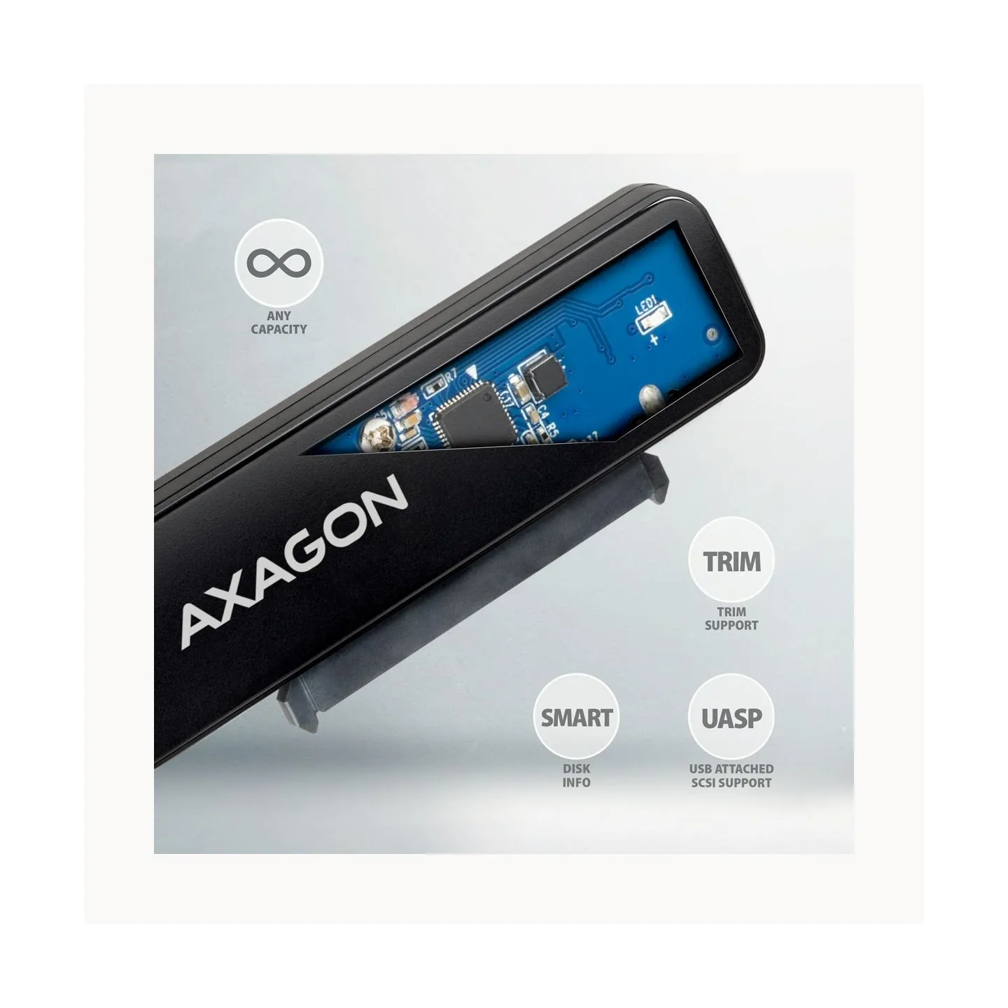 Axagon ADSA-FP2A USB3.2 Gen1 - SATA 6G 2.5" HDD/SSD FASTPort2 Adapter