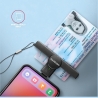 Axagon Foldable pocket USB-C contact Smart / ID card reader.
