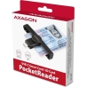 Axagon Foldable pocket USB-C contact Smart / ID card reader.