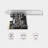 Axagon Two-channel SATA III PCI-Express controller with two internal SATA port outputs. Standard & Low profile.
