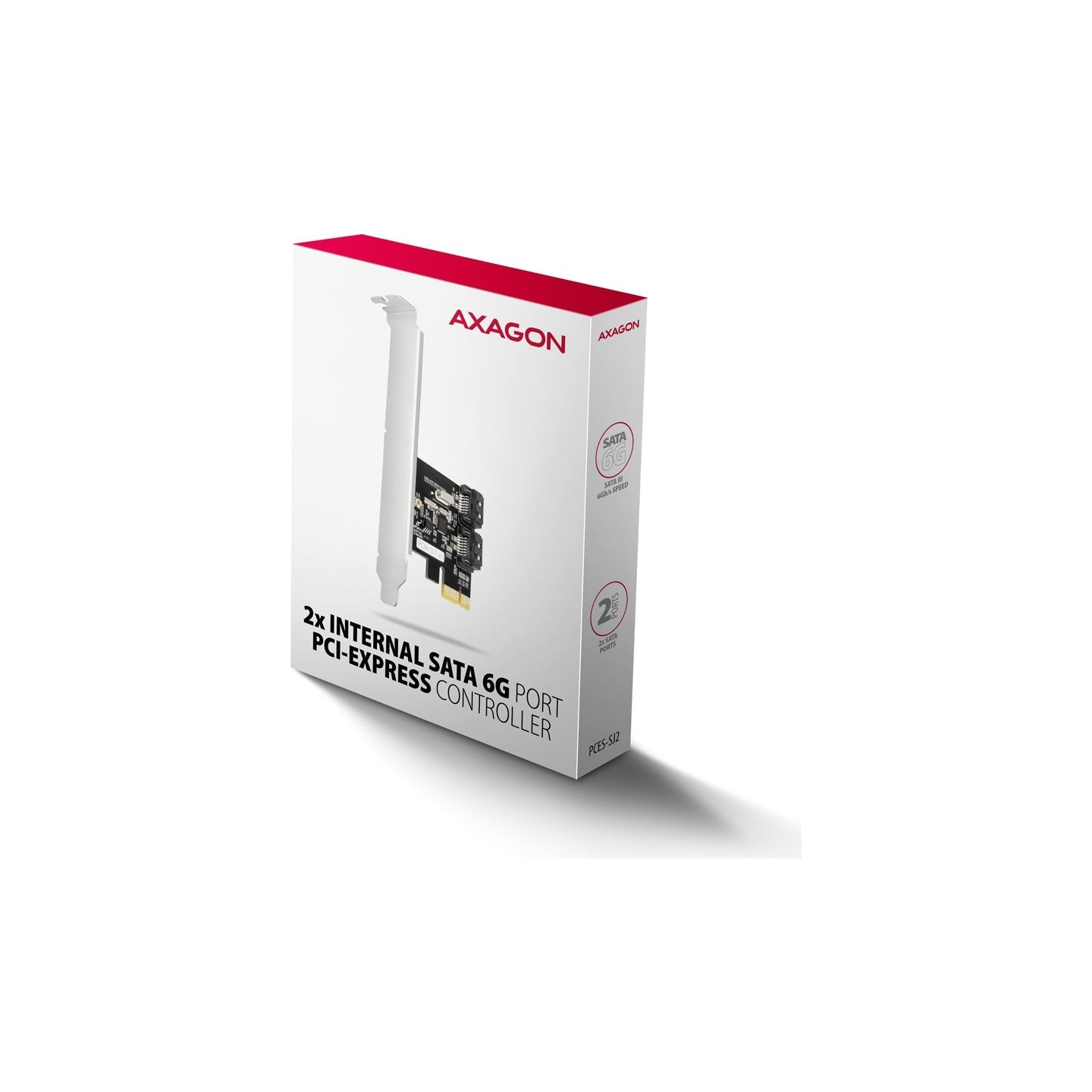 Axagon Two-channel SATA III PCI-Express controller with two internal SATA port outputs. Standard & Low profile.