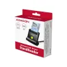 Axagon Universal desktop USB contact Smart/ID card reader with long USB-A cable.