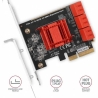 Axagon Six-channel SATA III PCI-Express controller with six internal SATA ports. Standard & Low profile.