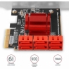 Axagon Six-channel SATA III PCI-Express controller with six internal SATA ports. Standard & Low profile.