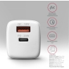 Axagon ACU-PQ20W wall charger QC3.0/AFC/FCP + PD type-C, 20W, white
