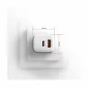 Axagon ACU-PQ20W wall charger QC3.0/AFC/FCP + PD type-C, 20W, white