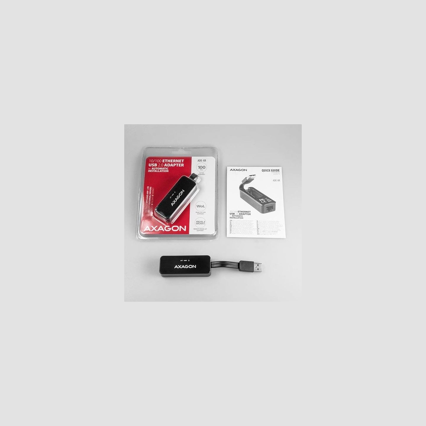 Axagon ADE-XR Type-A USB2.0 - Fast Ethernet 10/100 Adapter