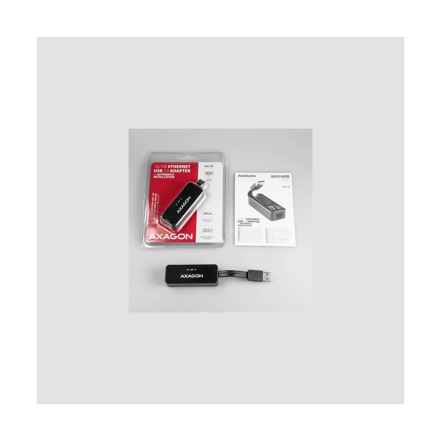 Axagon ADE-XR Type-A USB2.0 - Fast Ethernet 10/100 Adapter